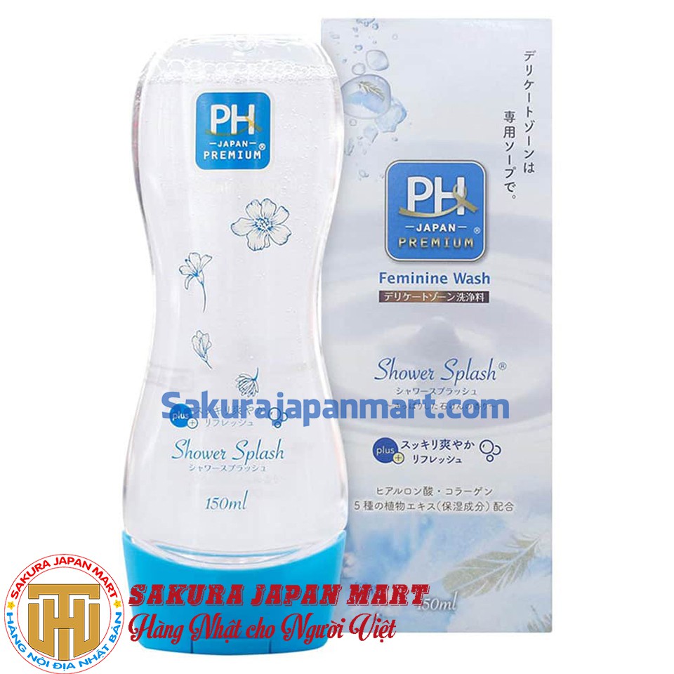 Dung dịch vệ sinh phụ nữ pH Care Japan Premium 150ml màu xanh biển